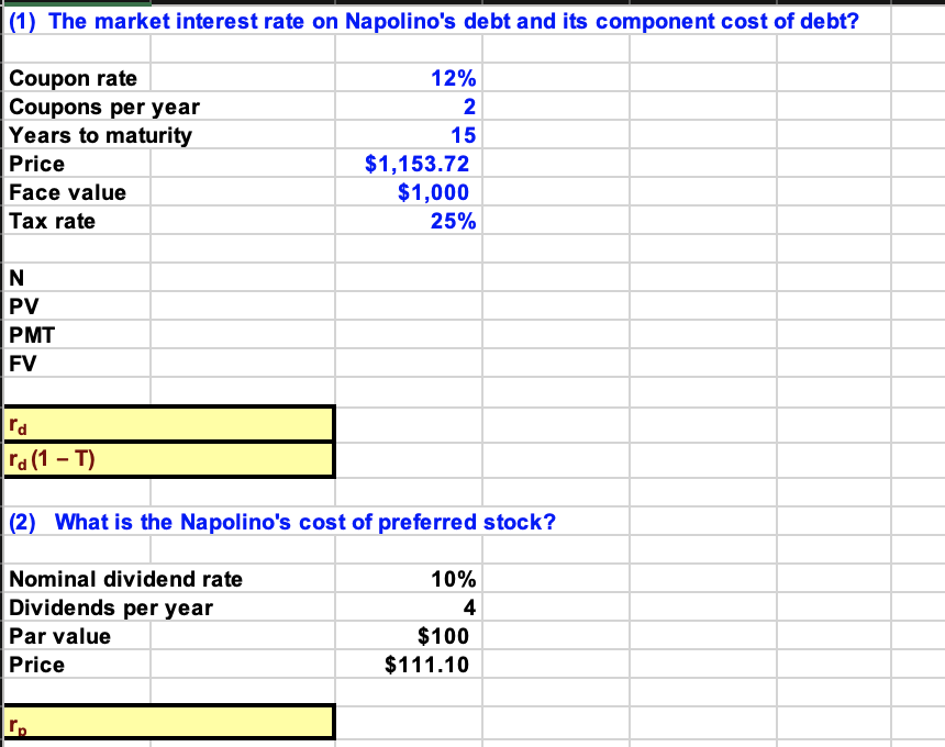  Using the attached image, provide the values of rd (after texas)