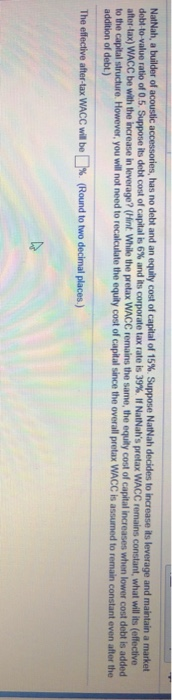 i need help asap please NatNah, a debt has no debt and