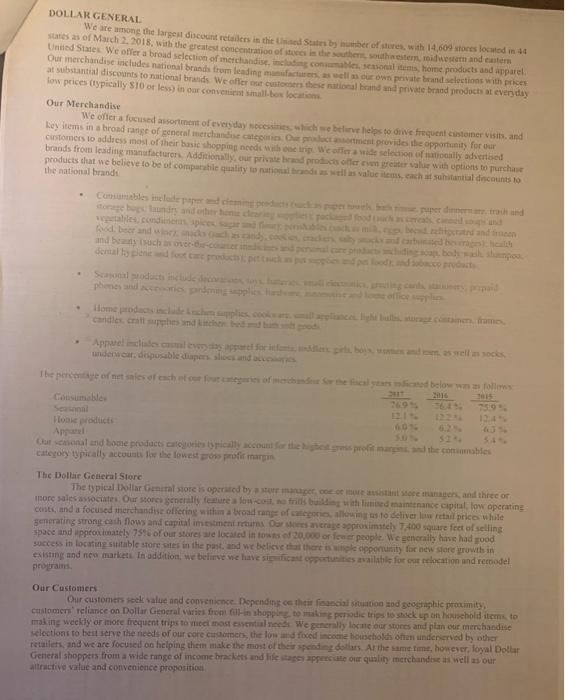 stores operate under the names of Dollar Tree Family Dollar and Dollar