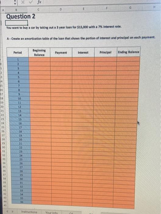  fx G H A B C D Question 2 You want