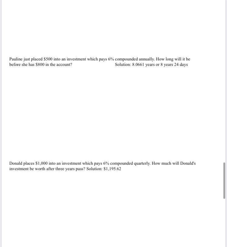 Please solve in simplest way and show work/ formulas [ multi part