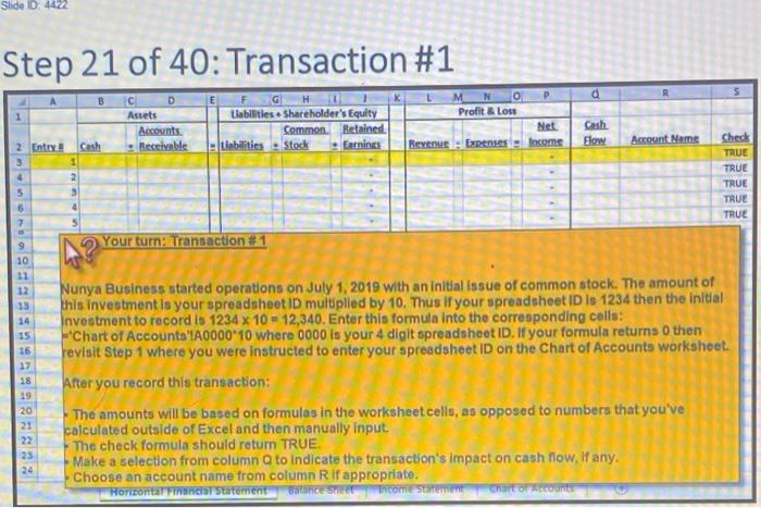 please use spreadsheet id number 7578 please be clear and explain Slide