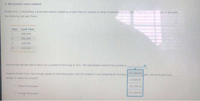 capital budgeting project that villrequire an initial investment of $180,00o. The project