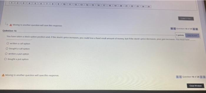  (16) Final answer please...will give you Question 16 You how to