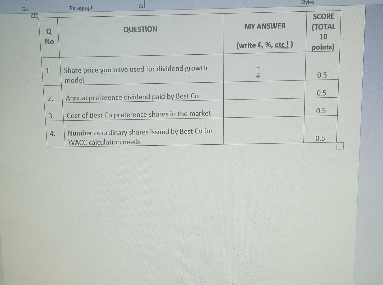 Inventory 2 750 Semifinished goods 5 250 Cash 2 500 Total Current