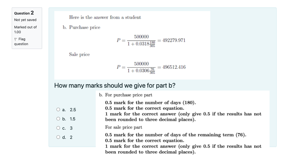 Here is the answer from a student Question 2 Not yet