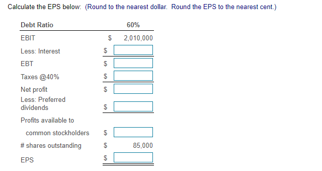 answers as necessary. Integrative-Optimal capital structure Medallion Cooling Systems, Inc., has total