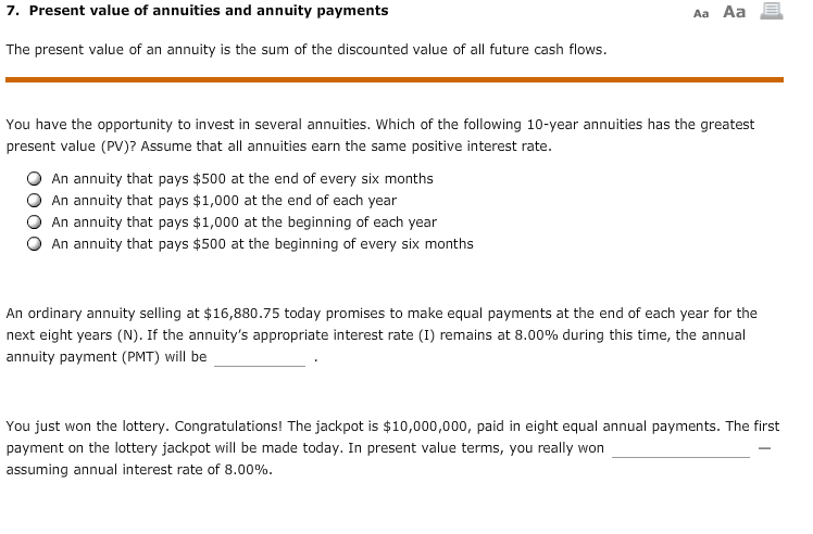 a higher price today? The security that earns an interest rate of