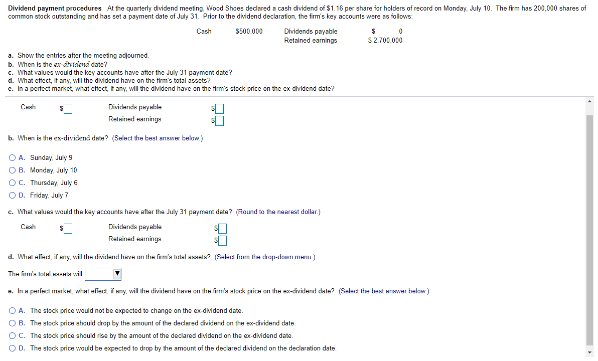  PLEASE refer to data table and requirements for your answer as