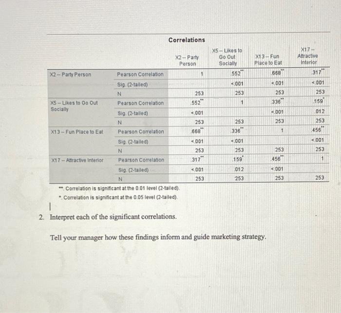 interested in uncovering relationships among several variables, simultaneously. More specifically, your manager