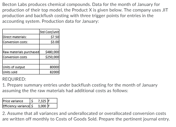 Attend only if you are sure about the answer Becton Labs produces