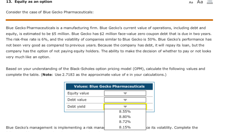 #1 drop down "equity value" (2.96M / 3.29M / 3.45M / 3.13M)