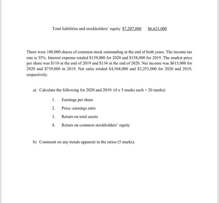 statement and above is the question with different parts c) What is