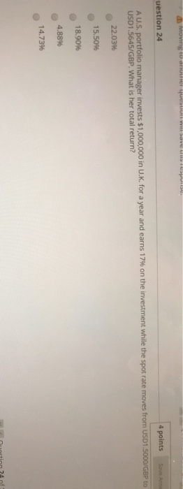  Moving to request webove respons uestion 24 4 points Save an