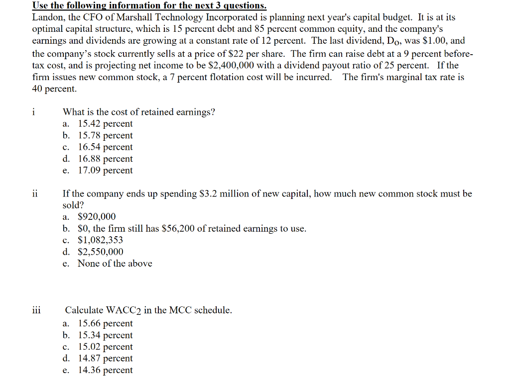 Need help with iii. (I know the answer is a. 15.66 percent,
