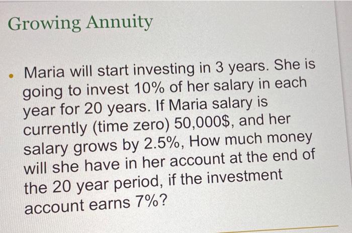 How do i do this in a Finance Calculator? please help Growing