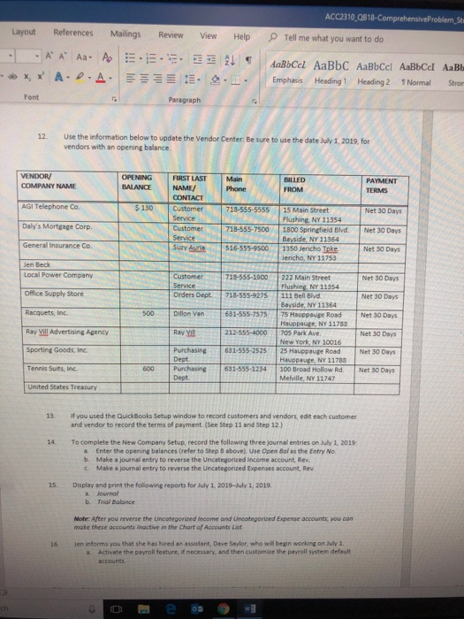 NY 12222 518-555-1000 Phone: 4. Set up or edit the following payment