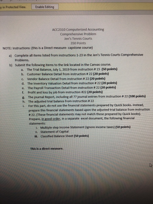 Receivable 1250 Undeposited Funds 1230 Inventory of Tennis Racquets 2010 Accounts Payable