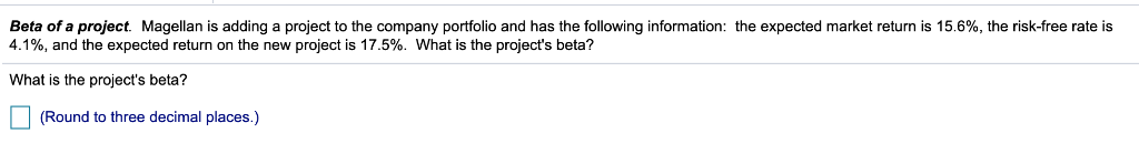  Beta of a project Magellan is adding a project to the