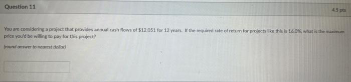 expected cash flows as summarized below. Both projects have the same initial