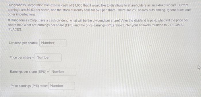 share and the stock currently sells for $39 per share. There are