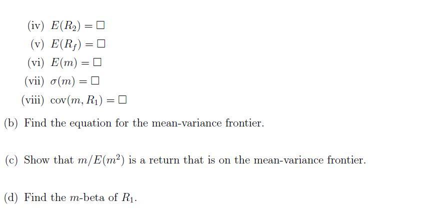 securities with payoffs at time T > 0 given by the matrix