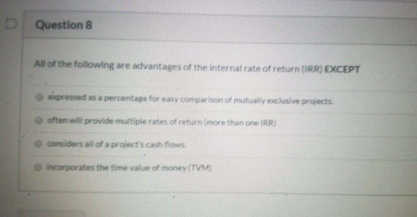 firm's when using the Net Present Value (NPV) decision criterion and the