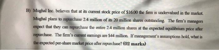 following independent, average-risk investment projects: Size of Project Project IRR $1.0 million