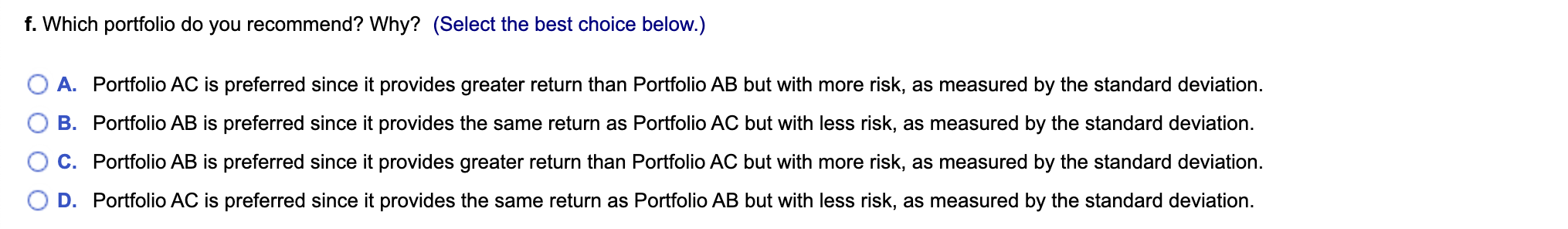 B 16% 14% 12% Asset C 12% 14% 16% Print Done You