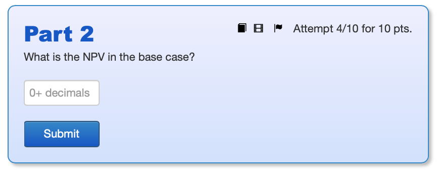 to set up the project is $100,000. This amount is to be