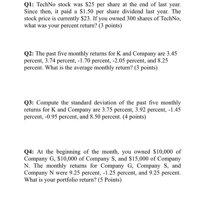 please help with ALL questions (1-4) using the correct formula please.