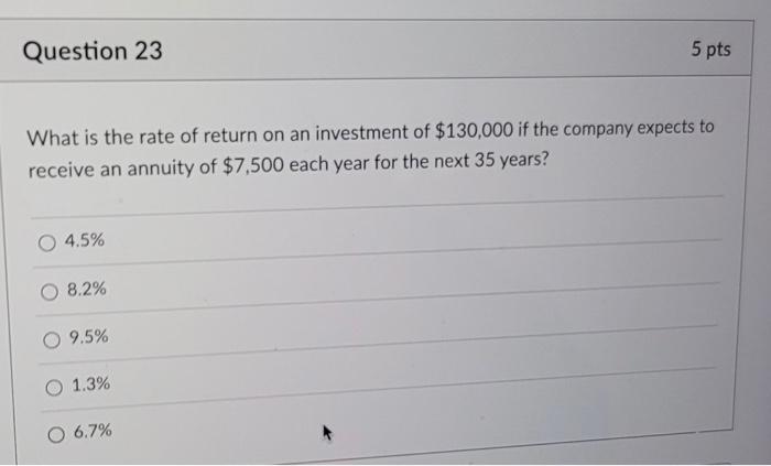 (Rounded)? O 3125 2200 O 1537 2500 4122 Question 21 5 pts