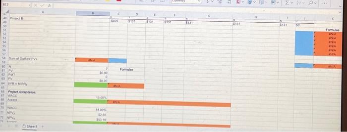 answer the questions below. Open spreadsheet a. What is each project's NpY?