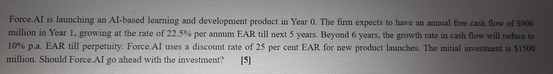 Force.AI is launching an Al-based learning and development product in Year
