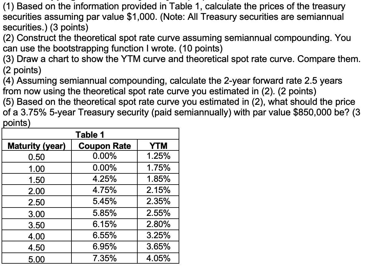  (1) Based on the information provided in Table 1, calculate the