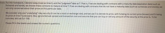 as T. That is. If we are dealing with contracts with a