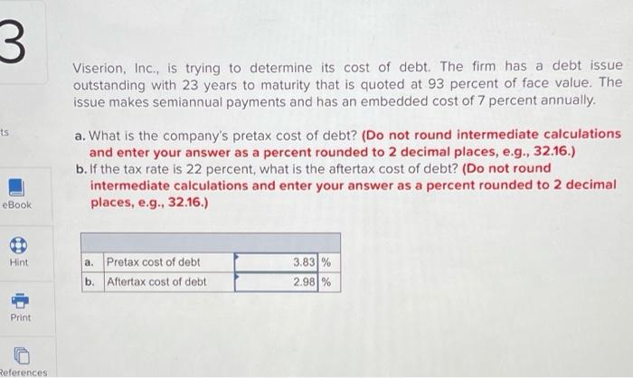 please help answer question 3 and 8 3 ts Viserion, Inc.,