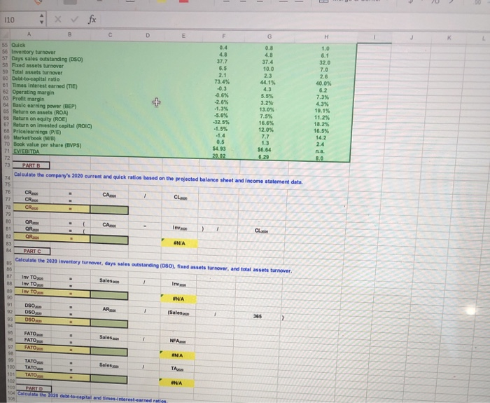 Financial Statements 0 Balance Sheets 2018-2020E 2020 2019 2018 $ 10 Assets