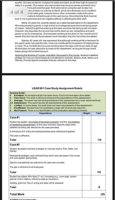 10 LO 7 through your responses to case-based scenarios Formatting guidelines: APA