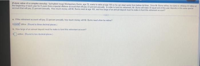  Future value of a complex annot Springfield meg Montgomery Bus 70,