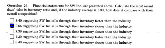 answer is marked with an X to help The follow questions are