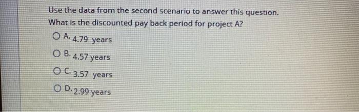 for a company. The company has a WACC of 9.3% Year 0