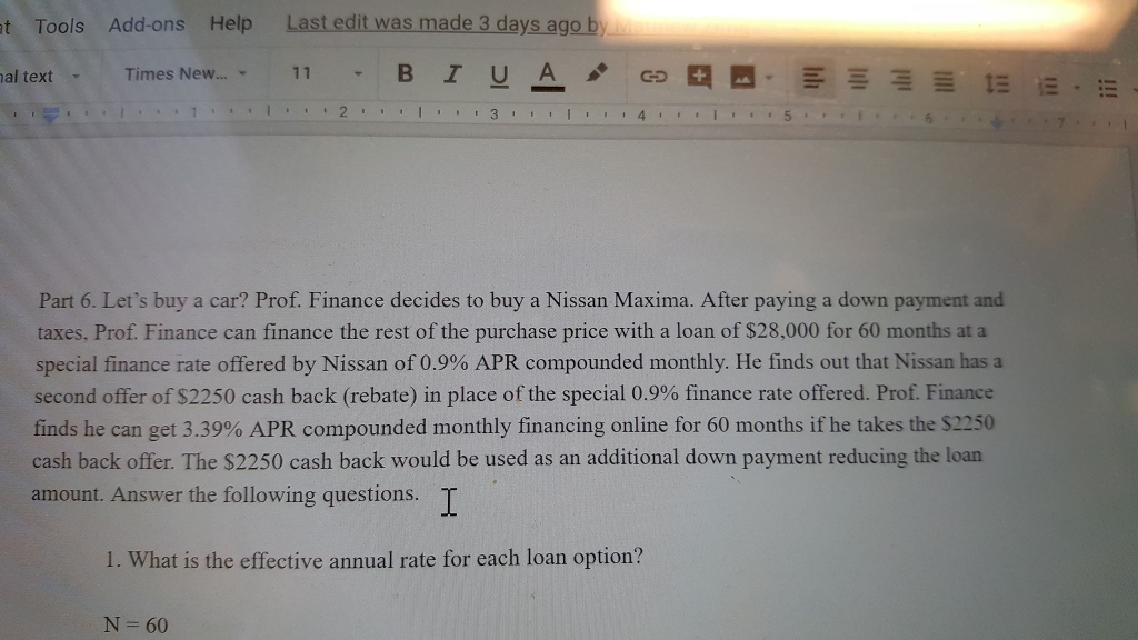  t Tools Add-ons Help Last edit was made 3 days ago