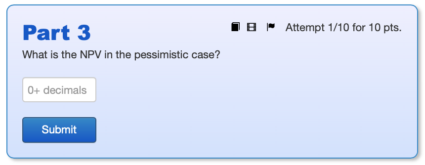 to set up the project is $100,000. This amount is to be