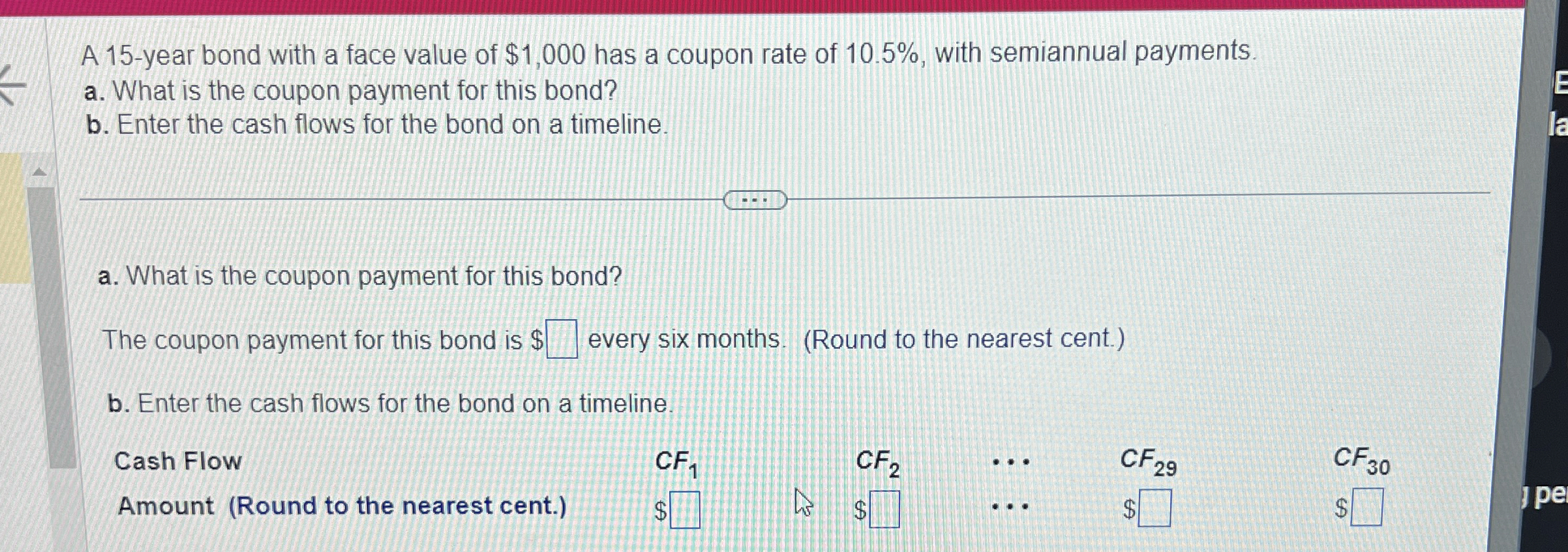  A 15-year bond with a face value of $1,000 has a