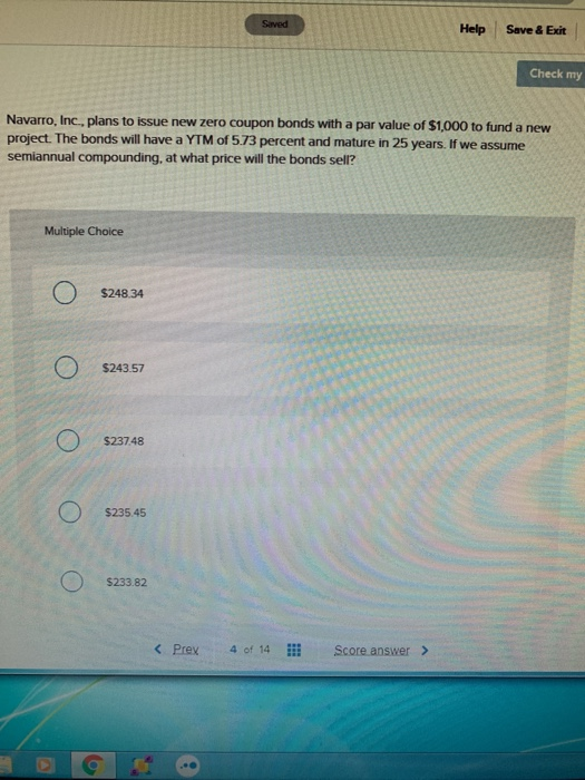  Saved Help Save & Exit Check my Navarro, Inc., plans to
