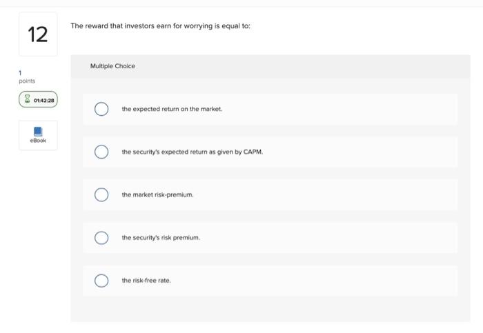on a project with a beta of 0.9 and calculated that its