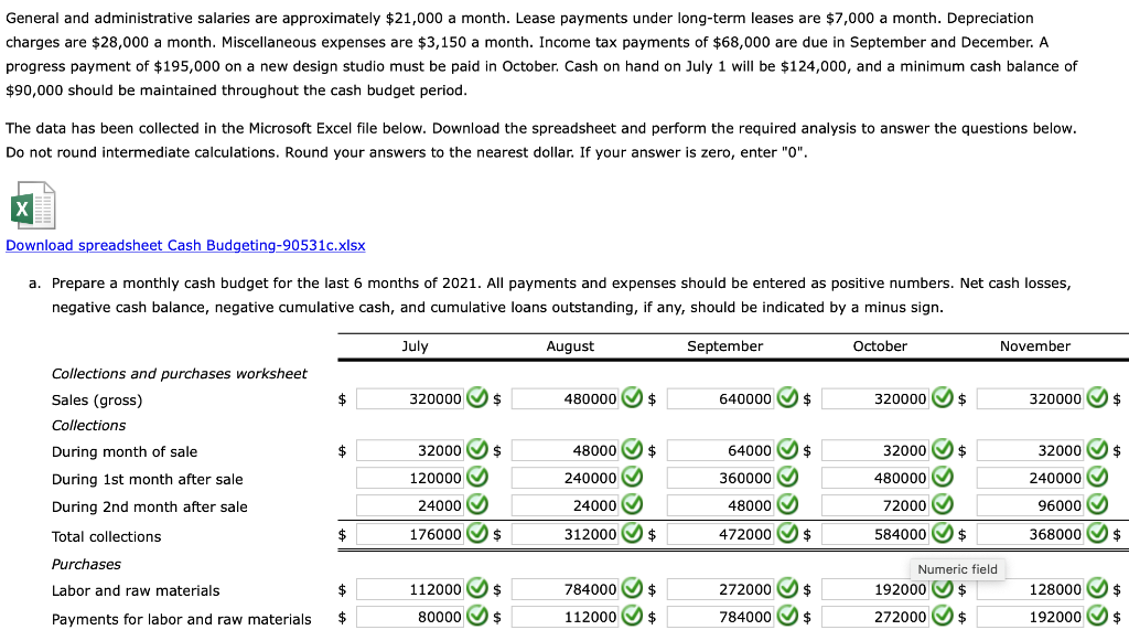 Excel Activity: Cash Budgeting Helen Bowers, owner of Helen's Fashion Designs, is