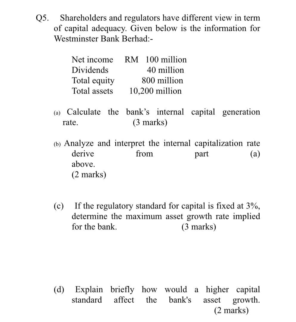  EMERGENCY! PLEASE LEND A HAND TO ANSWER THE ABOVE QUESTION Q5.