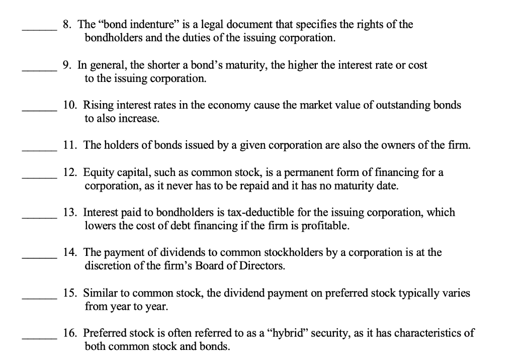 blank preceding each question. 1. A "time line" can be drawn to